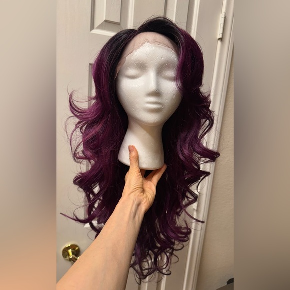 Synthetic Purple Wig - Picture 10 of 17